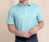Southern Tide Driver Pineapple Paradise Printed Polo In Mint In Green