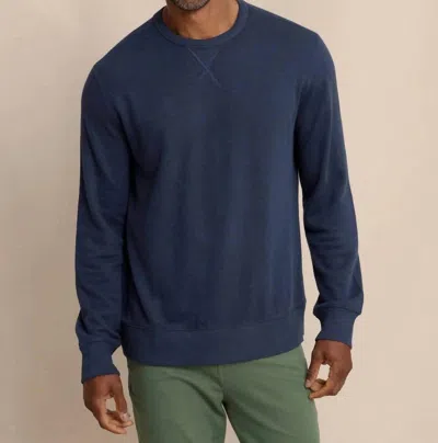 Southern Tide East Bay Crewneck Sweater In Dress Blue