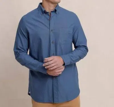 Southern Tide East Coast Oxford Sportshirt In Dress Blue