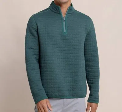 Southern Tide Fairwood Reversible Quarter Zip In Salt Meadow In Multi