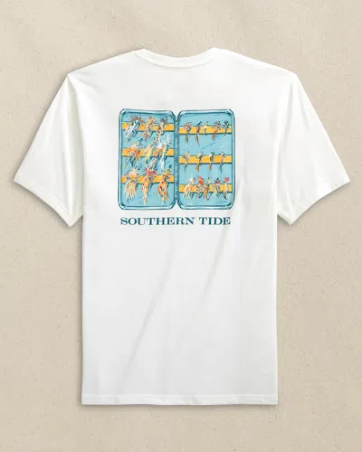 Southern Tide Fly Box Short Sleeve T-shirt In Classic White