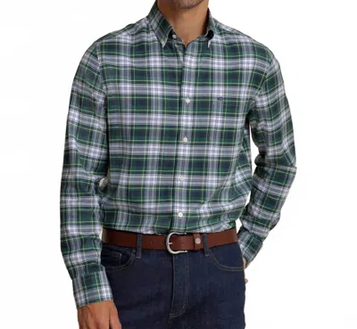 Southern Tide Gordon Tartan Skipjack Sport Shirt In Salt Meadow In Multi