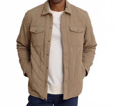 Southern Tide Grafton Quilted Jacket In Petrified Oak In Neutral