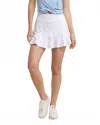 Southern Tide Gwen Pleated Performance Skirt In Classic White In White