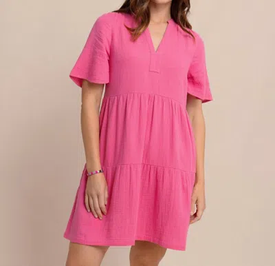 Southern Tide Harper Dress In Very Berry In Pink