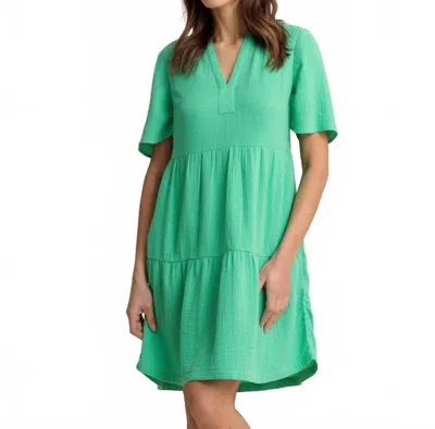 Southern Tide Harper Short Sleeve Dress In Simply Green