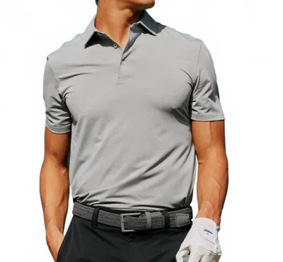 Southern Tide Heather Performance Polo Shirt In Slate Grey In Gray