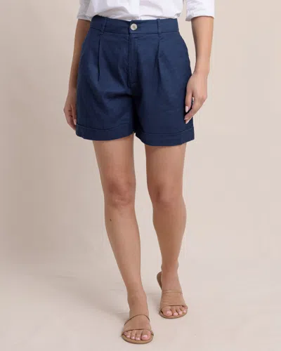 Southern Tide Jacey Twill Short In Dress Blue