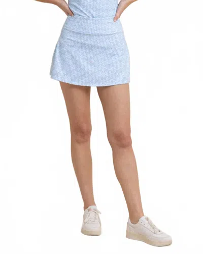 Southern Tide Katlyn Geo Printed Skort In Dress Blue