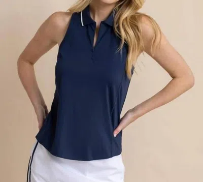 Southern Tide Kristy Performance Tank In Dress Blue