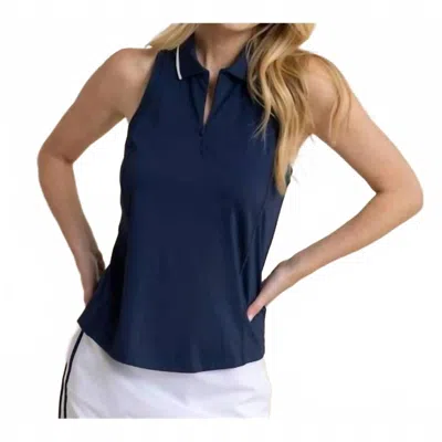 Southern Tide Kristy Performance Tank In Dress Blue