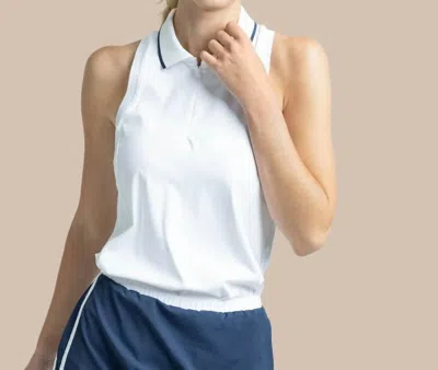 Southern Tide Kristy Performance Tank Top In Classic White In Multi