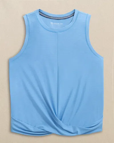 Southern Tide Lacy Coastal Breeze® Active Twist Tank In Ocean Channel