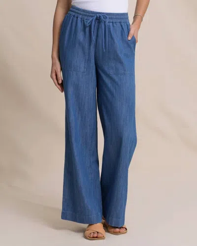 Southern Tide Laken Denim Pant In Medium Wash Indigo In Blue