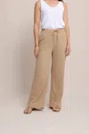 Southern Tide Laken Wide Leg Pant In Traverine