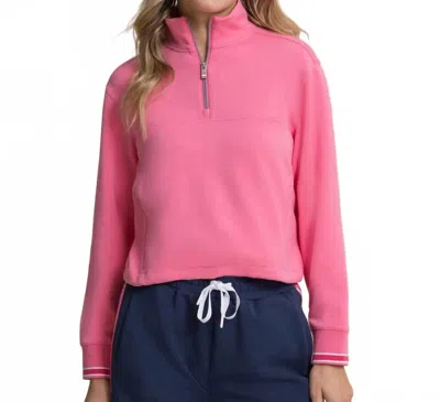 Southern Tide Laurie Knit Popover Top In Island Pink