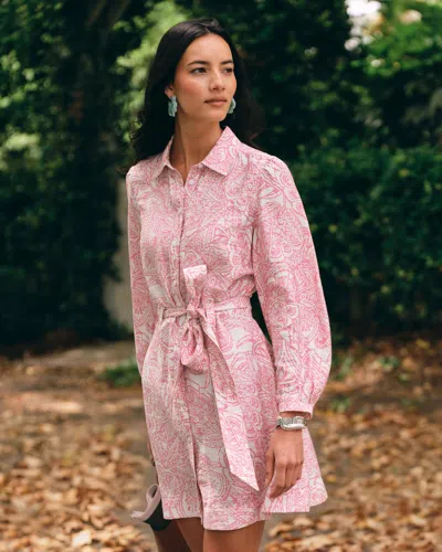 Southern Tide Leanna Printed Mini Dress In Pink
