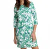 Southern Tide Leira Blossom Bay Performance Dress In Simply Green In Multi