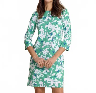 Southern Tide Leira Blossom Bay Printed Dress In Green In Multi