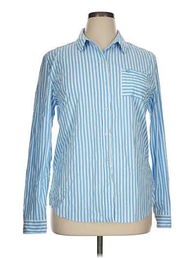 Pre-owned Southern Tide Long Sleeve Button Down Shirt In Blue