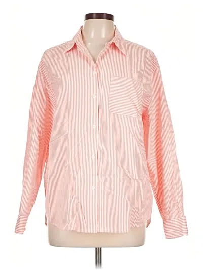 Pre-owned Southern Tide Long Sleeve Button Down Shirt In Orange