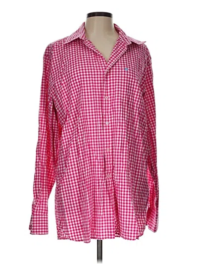 Pre-owned Southern Tide Long Sleeve Button Down Shirt In Red