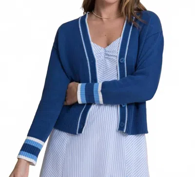 Southern Tide Lucille Cardigan Sweater In Nautical Blue