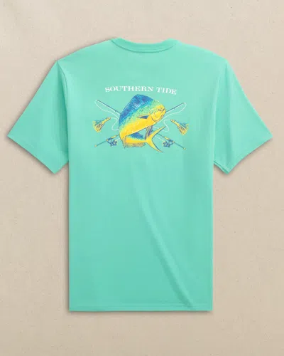 Southern Tide Mahi Deep Sea Fishing Short Sleeve T-shirt In Florida Keys