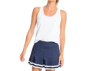 Southern Tide Natalie Cross Back Tank Top In Classic White
