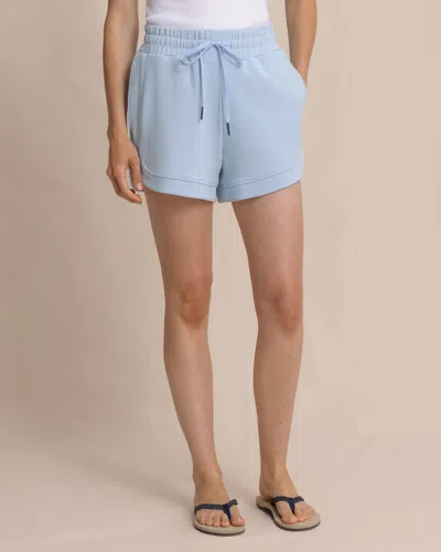 Southern Tide Maxine Luxe Lounge Short In Cerulean