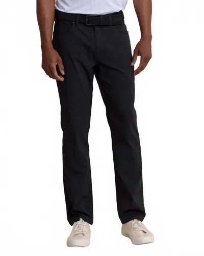 Southern Tide Men's 5 Pocket Performance Pant In Caviar Black