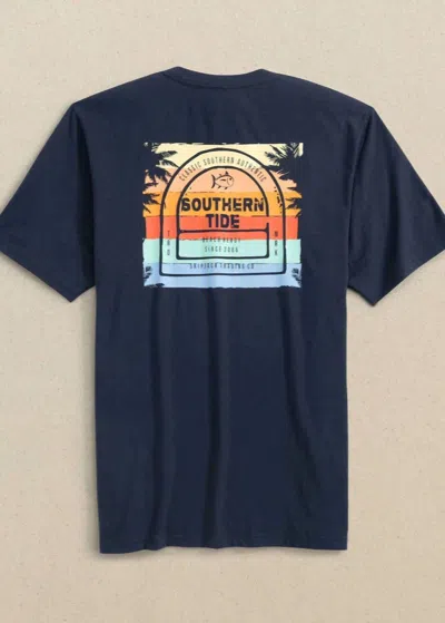 Southern Tide Men's Beach Ready Skipjack Short Sleeve T-shirt In True Navy In Blue