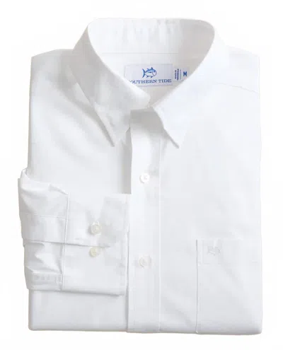 Southern Tide Men's Charleston Overbrook Sport Shirt In White
