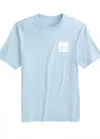 Southern Tide Men's Cropped Skipjack Short Sleeve T-shirt In Cerulean Blue In Blue
