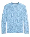 Southern Tide Men's Island Camo Performance Tee In Clearwater Blue In Blue