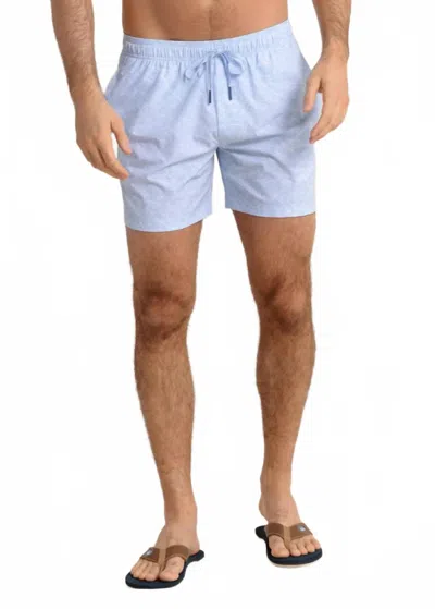 SOUTHERN TIDE MEN'S SHARK BAIT SWIM TRUNK IN CERULEAN