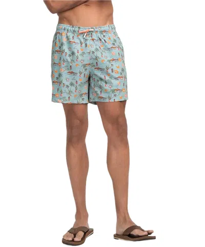 Southern Tide Men's Swim Shorts In Hula Hideaway In Blue