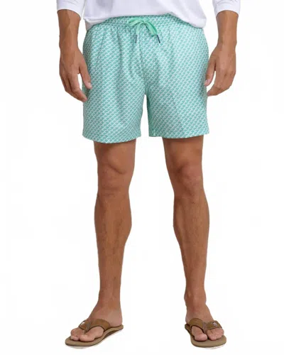 Southern Tide Men's There Done That Swim Trunk In Jade Green