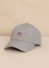 Southern Tide Men's Usa Flag Skipjack Performance Hat In Storm Cloud In Gray