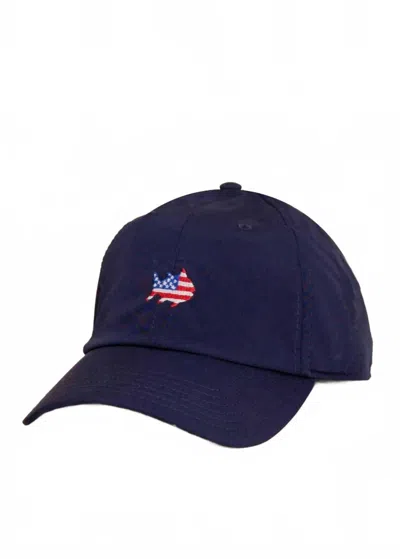Southern Tide Men's Usa Flag Skipjack Performance Hat In Yacht Blue