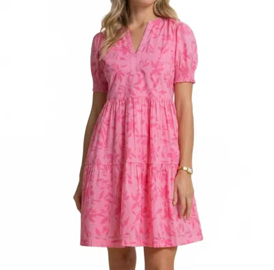 Southern Tide Mina Printed Dress In Sea Pink