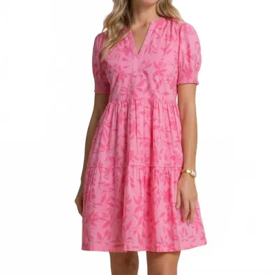 Southern Tide Mina Printed Dress In Sea Pink In Multi
