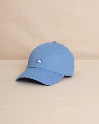 Southern Tide Mini Skipjack Leather Strap Hat In Ocean Channel