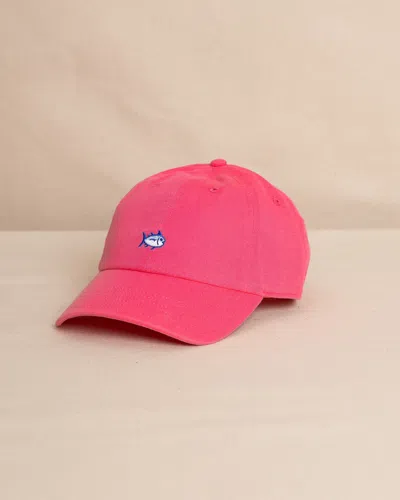 Southern Tide Mini Skipjack Leather Strap Hat In Snapper