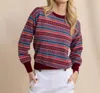 Southern Tide Nelle Fairisle Sweater In Muscadine In Multi