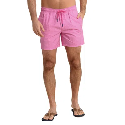 Southern Tide On The Ball Swim Trunk In Very Berry In Pink