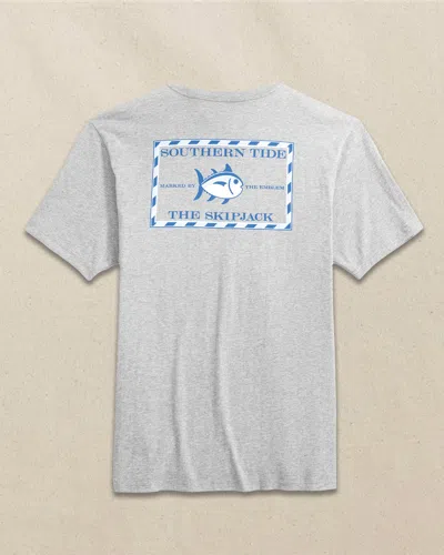 Southern Tide Original Skipjack Short Sleeve Pocket T-shirt In Heather Grey