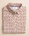 Southern Tide Paloma Paradise Intercoastal Short Sleeve Sport Shirt In Classic White