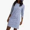 Southern Tide Liera That Floral Fling Perf Mini Dress In Cornet Blue In Blue