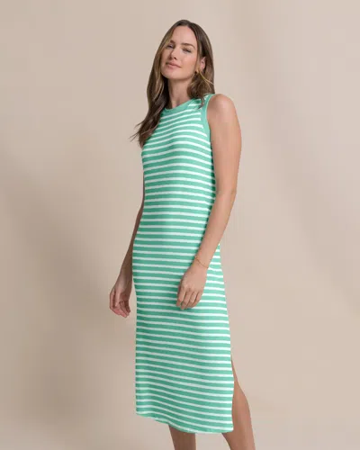 Southern Tide Ramona Stripe Midi Tank Dress In Gulf Shores